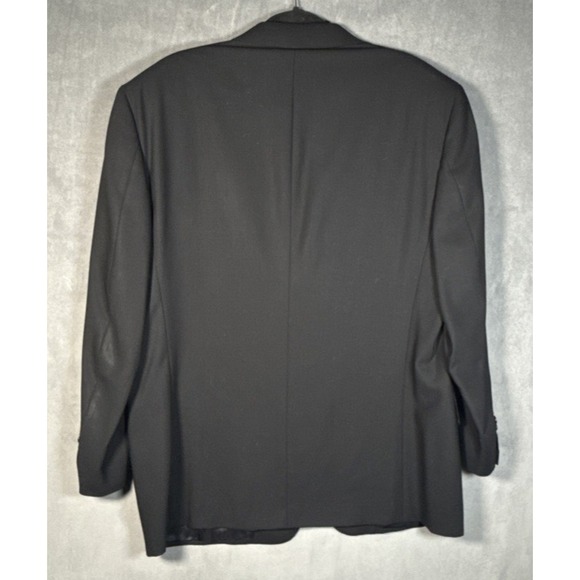 Canali Blazer Mens Black Wool Sport Coat Jacket  Italy Luxury 56R Italy 46R US - Picture 6 of 12